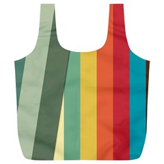 Texture Stripes Lines Color Bright Full Print Recycle Bags (l)  by Simbadda