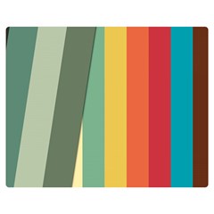 Texture Stripes Lines Color Bright Double Sided Flano Blanket (medium)  by Simbadda