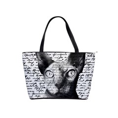 Sphynx Cat Shoulder Handbags by Valentinaart