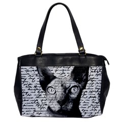 Sphynx Cat Office Handbags by Valentinaart