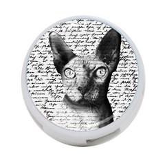 Sphynx Cat 4-port Usb Hub (one Side) by Valentinaart