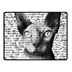 Sphynx Cat Fleece Blanket (small) by Valentinaart