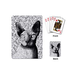 Sphynx Cat Playing Cards (mini)  by Valentinaart