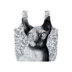 Sphynx Cat Full Print Recycle Bags (s)  by Valentinaart