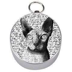 Sphynx Cat Silver Compasses by Valentinaart