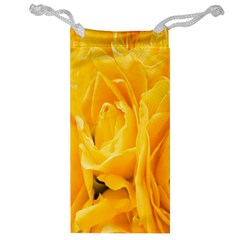 Yellow Neon Flowers Jewelry Bag by Simbadda