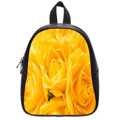 Yellow Neon Flowers School Bags (small) 