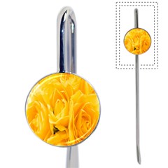 Yellow Neon Flowers Book Mark by Simbadda