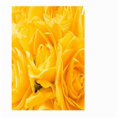 Yellow Neon Flowers Large Garden Flag (two Sides) by Simbadda