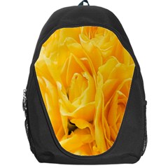 Yellow Neon Flowers Backpack Bag by Simbadda