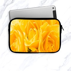 Yellow Neon Flowers Apple Ipad Mini Zipper Cases by Simbadda