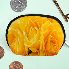 Yellow Neon Flowers Accessory Pouches (medium)  by Simbadda