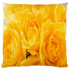 Yellow Neon Flowers Standard Flano Cushion Case (two Sides) by Simbadda