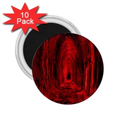 Tunnel Red Black Light 2 25  Magnets (10 Pack)  by Simbadda