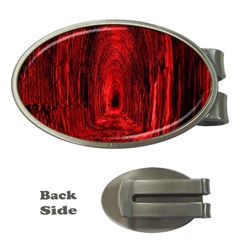 Tunnel Red Black Light Money Clips (oval)  by Simbadda