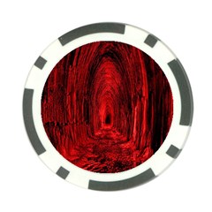 Tunnel Red Black Light Poker Chip Card Guard by Simbadda