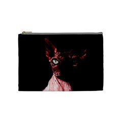 Sphynx Cat Cosmetic Bag (medium)  by Valentinaart