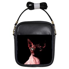 Sphynx Cat Girls Sling Bags by Valentinaart