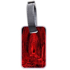 Tunnel Red Black Light Luggage Tags (two Sides) by Simbadda