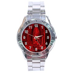 Tunnel Red Black Light Stainless Steel Analogue Watch by Simbadda