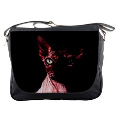 Sphynx Cat Messenger Bags by Valentinaart