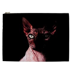 Sphynx Cat Cosmetic Bag (xxl)  by Valentinaart