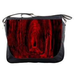 Tunnel Red Black Light Messenger Bags by Simbadda