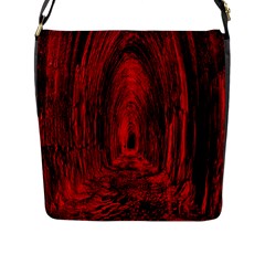 Tunnel Red Black Light Flap Messenger Bag (l)  by Simbadda