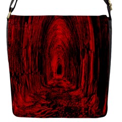 Tunnel Red Black Light Flap Messenger Bag (s) by Simbadda