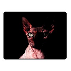 Sphynx Cat Double Sided Fleece Blanket (small)  by Valentinaart