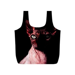 Sphynx Cat Full Print Recycle Bags (s)  by Valentinaart