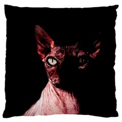 Sphynx Cat Standard Flano Cushion Case (two Sides) by Valentinaart