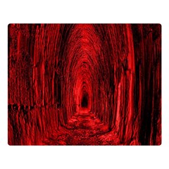 Tunnel Red Black Light Double Sided Flano Blanket (large)  by Simbadda