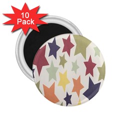 Star Colorful Surface 2 25  Magnets (10 Pack)  by Simbadda