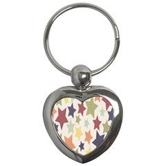 Star Colorful Surface Key Chains (heart)  by Simbadda