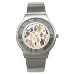 Star Colorful Surface Stainless Steel Watch Front