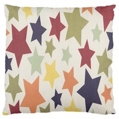 Star Colorful Surface Large Cushion Case (one Side) by Simbadda