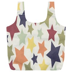 Star Colorful Surface Full Print Recycle Bags (l)  by Simbadda