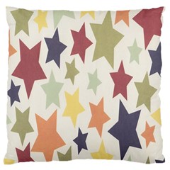 Star Colorful Surface Large Flano Cushion Case (two Sides) by Simbadda