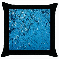 Surface Grunge Scratches Old Throw Pillow Case (black) by Simbadda