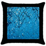 Surface Grunge Scratches Old Throw Pillow Case (Black) Front