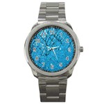 Surface Grunge Scratches Old Sport Metal Watch Front