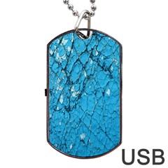 Surface Grunge Scratches Old Dog Tag Usb Flash (one Side) by Simbadda