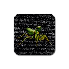 Mantis Rubber Coaster (square)  by Valentinaart