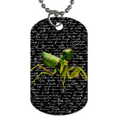 Mantis Dog Tag (one Side) by Valentinaart