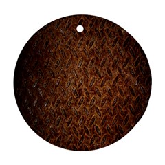 Texture Background Rust Surface Shape Ornament (round) by Simbadda