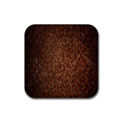 Texture Background Rust Surface Shape Rubber Coaster (square)  by Simbadda