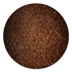 Texture Background Rust Surface Shape Magnet 5  (round) by Simbadda