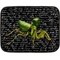 Mantis Double Sided Fleece Blanket (mini)  by Valentinaart