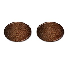 Texture Background Rust Surface Shape Cufflinks (oval) by Simbadda